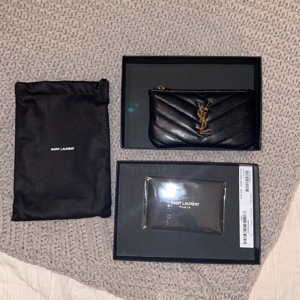 YSL MONOGRAM KEY POUCH